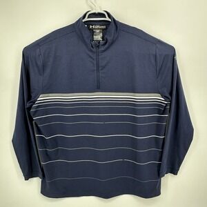 Under Armour Infrared Coldgear Loose 1/4 Zip Long Sleeve Loose Size 3XL Blue